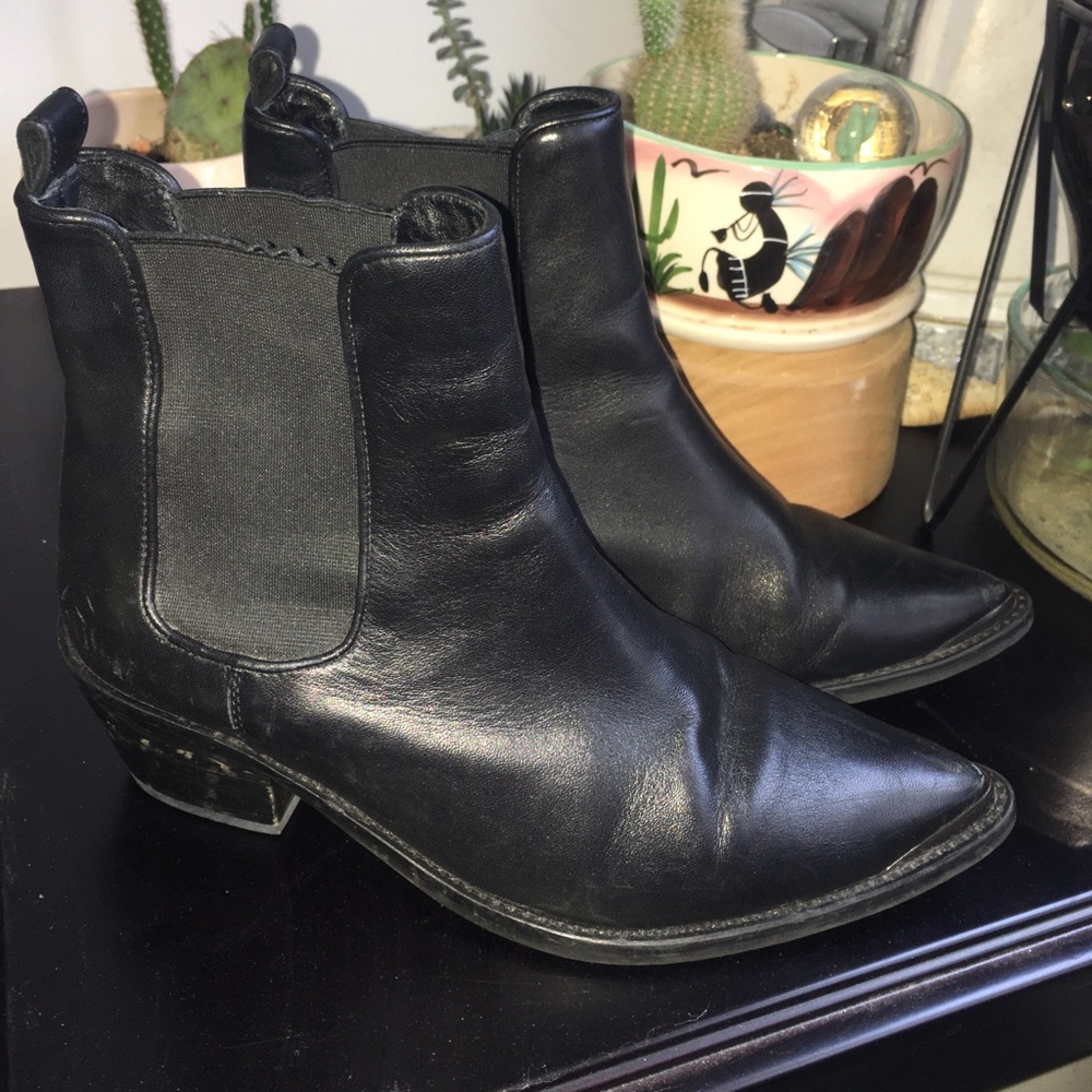 All Saints leather booties